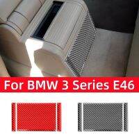 For BMW 3 Series E46 323I 328I 330I 325I 1999-2004 Accessories Carbon Fiber Car Rear Seat Air Outlet Vent Trim Cover Stickers