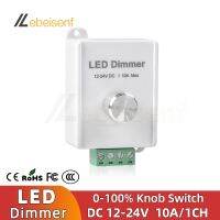 ○ New Mini LED Knob Dimmer DC 12V 24V 10A 1 Channel Lighting Controller Metal Rotary for Indoor LED COB Single Color Lamp Strip