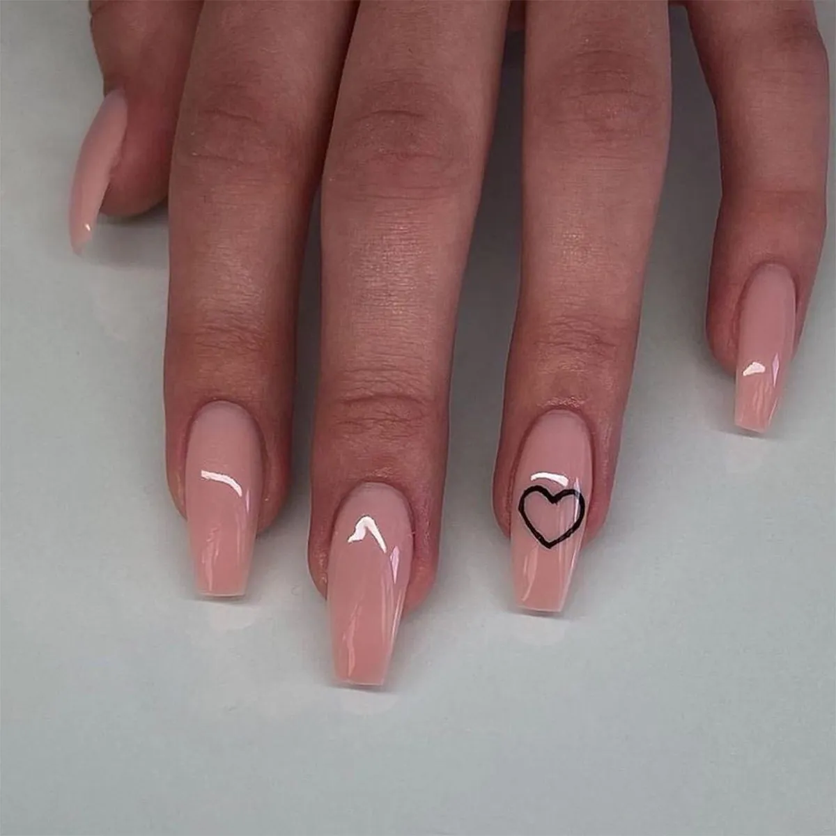 24Pc/Set False Nails Nude Pink Love Full Cover Ballerina Acrylic Fake Nail Art Tips Decoration Manicure Supplies with Glue | Lazada PH 24Pc/Set False Nails Nude Pink Love Full Cover Ballerina Acrylic Fake Nail Art Tips Decoration Manicure Supplies with Glue | Lazada PH