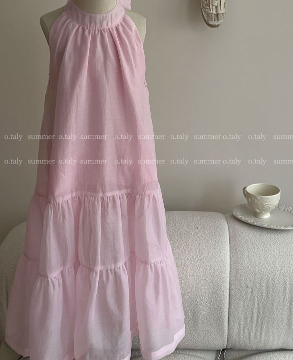 honeycherry-summer-new-girls-sleeveless-camisole-dress-sweet-fashion-bow-vest-mesh-long-dress-flower-girl-dresses