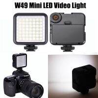 W49 Mini LED Video Light Camera Lamp Vlog Fill Light Photo Light For Cannon For Nikon Sony Camera Camcorder Smartphone Accessory