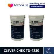 50 Que thử tiểu đường Clever Chek TD 4230mẫu mới không mã CODE HSD 2023 2
