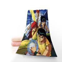 hotx 【cw】 YuYu Hakusho Anime Washcloth Textile Hand Face Microfiber Fabric Size 35x75cm