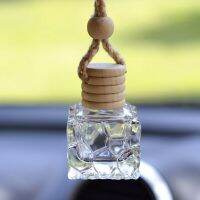 [Hot K] จี้ Parfum Gantung Mobil น้ำหอมปรับอากาศสวนในขวดแก้วว่างสำหรับดิฟฟิวเซอร์นํ้ามันหอมระเหยรถยนต์ขวดเปล่าใหม่