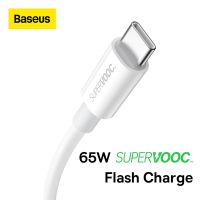 สายชาร์จ oppo แท้ Baseus Supervooc PD65W USB เพื่อพิมพ์ C สาย6.5A อย่างรวดเร็วชาร์จมาร์ทโฟนสายเคเบิลข้อมูลสำหรับ OPPO Realme One Plus Xiaomi ชาร์จ