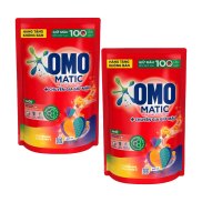 Hàng tặng không bán Combo 2 Túi nước giặt OMO Matic chuyên dụng cửa trên