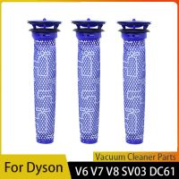 แผ่นกรอง Hepa Pre-Filter สำหรับ Dyson V6 V7 V8 DC62 DC61 DC58 DC59 SV03 DC74แทนที่ไส้กรอง HEPA ล้างได้เครื่องดูดฝุ่นไร้สายชิ้นส่วนแยก