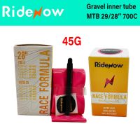 Ridenow ยางในจักรยานเบามากสำหรับกรวด28 700C 32C-47C MTB 29 พรีสต้าวาล์วจักรยานในท่อเบามาก45มม. 65มม.