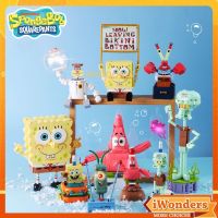 ของเล่นตัวต่อ ตุ๊กตา SpongeBob SquarePants MOC Patrick Star Plankton Pop DIY สําหรับเด็กผู้ชาย ผู้หญิง