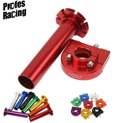 Motorcycle Universal 22mm 7/8 Inch Multicolor CNC Aluminum Accelerator Throttle Twist Grips Handlebars Moped Scooter Bike