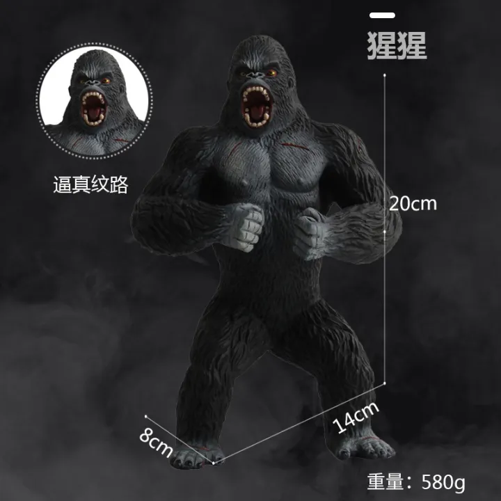 Large Mountain Gorilla King Kong Toys Realistic Hand Painted Gorilla