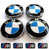 ฝาครอบดุมล้อ4ชิ้นล้อ + สติกเกอร์ M 4ชิ้นตราสัญลักษณ์ BMW F01 F02 F03 F04 F06 F07 E10 F11 F12 F13 F15 F20