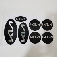 7pcslot Car Hood Sticker Car Steering Wheel Sticker For Kia K5 KX1 K3 STONIC Picanto CERATO KIA Wheel Center Hub Cap Sticker