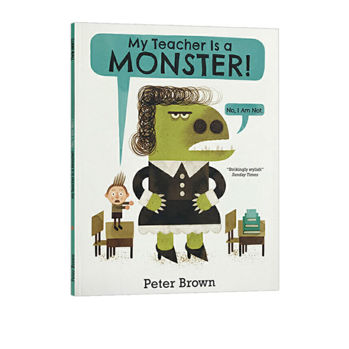 my-teacher-is-a-monster-my-teacher-is-a-monster-my-teacher-is-a-monster-childrens-english-enlightenment-picture-book-peter-brown