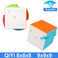 QiYi 8X8X8 9X9X9 Magic Cube ปริศนา QiYi Speed Cube Stickerless Cubo Magico Bundle ชุดของเล่นเพื่อการศึกษาเด็ก