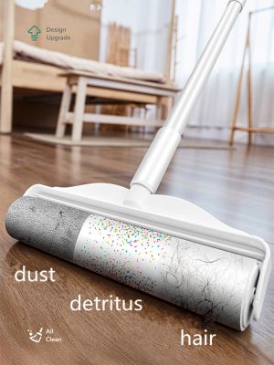 【YF】 Dust Hair Roller Stick Retractable Dog Pet Clothes Carpet Cleaning Sticking Paper Sticky Tearable Duster Remover Lints Catcher