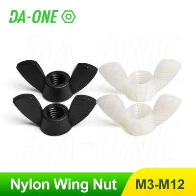 Twist Nylon Butterfly Thumb Wing Nut M3 M4 M5 M6 M8 M10 M12 Plastic Handle Lamb Quick Release Knob Fly Nuts Caps for Thread Bolt Nails Screws Fastener