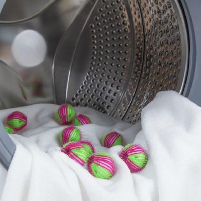 6Pcs/12pcs Washing Machine Epilator Fluff Cleaning Magic Laundry Ball Decontamination Anti-Tangle Sticky Hair Ball