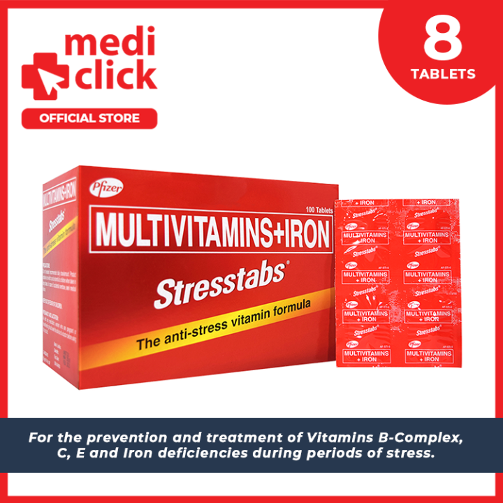 Stresstabs (Multivitamins + Iron) 8 Tablets Lazada PH