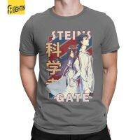 Steins Gate Shirt Men | Clothing | T-shirt | Tees - T-shirt Men Neck 100% Cotton Shirt XS-6XL