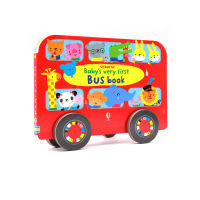 Original English version Usborne baby S very first bus Book Babys bus / bus shape cardboard book childrens Enlightenment toy book