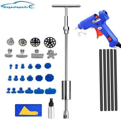 Car Dent Removal Paintless Repair Tool Metal Slide Reverse Hammer Auto Body Puller Kit Diy Hand Tools Suction Cup Dents