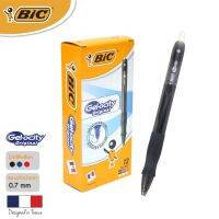 BIC บิ๊ก ปากกา Gel-ocity Original Clic ปากกาเจล เเบบกด หมึกดำ หัวปากกา 0.7 mm. จำนวน 12 ด้าม