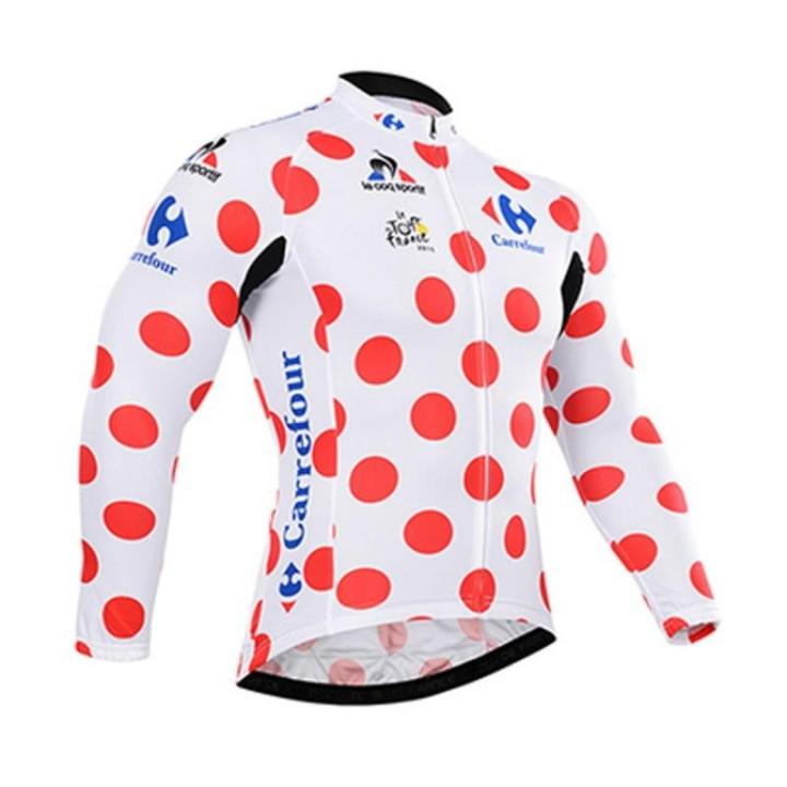 เสื้อทีมมืออาชีพ-mtb-เสื้อเจอร์ซี่-เสื้อใส่ปั่นจักรยานเสือหมอบแขนยาวเสื้อปั่นจักรยานชุดกีฬากลางแจ้ง