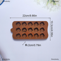 Star แม่พิมพ์ซิลิโคนรูปกุหลาบ15ช่อง1ชิ้นแม่พิมพ์สบู่เค้กช็อคโกแลตรูปดอกไม้แบบทำมือถาดใส่น้ำแข็งอุปกรณ์ตกแต่งเค้ก