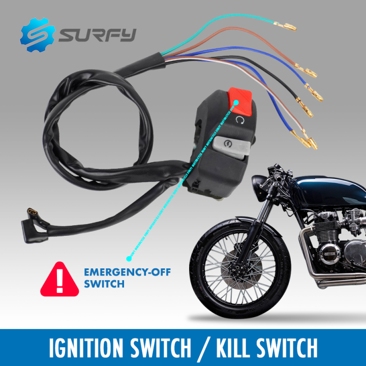 Domino Ignition Switch Kill Switch S53 Push Botton On/Off Handlebar