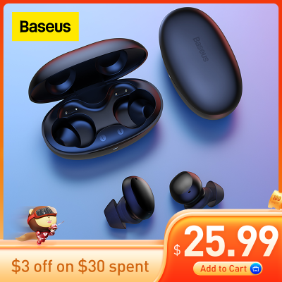 Baseus W11 TWS Bluetooth Earphones Bluetooth 5.0 Wireless Headphones Waterproof, Support wireless charging, Fast charging