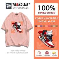 TrendSir ?มาใหม่ ลายเยอะ ผ้าดีมาก? เสื้อยืดคอกลมแขนสั้น มาใหม่ วันธรรมดาออกนอกสบ มี7สี M-3XL