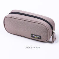 Three-layer canvas pencil case large capacity pencil bag School supplies storage bag Student pen case Boy pen bag kid Stationery