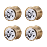 4Pcs Brass Clamp Ring Metal 1.0 Wheel Rim Wheel Hub for FMS FCX24 Max Smasher 1/24 RC Crawler Car Upgrade Accessories