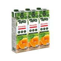 Tipco 100% Orange Mandaarin 1000 ml x 3. ทิปโก้ น้ำส้มแมนดาริน 100% 1000 มล. X 3 กล่อง