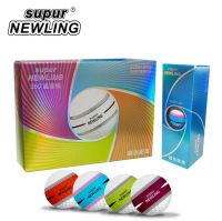 ลูกกอล์ฟ คละสี SUPUR NEWLING SUPER LONG DISTANCE 360 จำหน่าย 1 กล่อง 12 ลูก รหัส GB-PUT-001