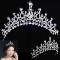 เจ้าหญิงที่สง่างามมงกุฎ Tiaras คาดศีรษะที่สวยหรูสำหรับเจ้าสาวแต่งงานพรหมวันเกิดคอสเพลย์ชุดฮาโลวีนเครื่องประดับ