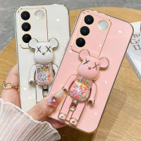 เคส V27 V25 V23 5G เคส Vivo V27E V25E เคส Vivo V27 V25 Pro 5G  เคส กรณีพร้อมขาตั้งโทรศัพท์กันกระแทก