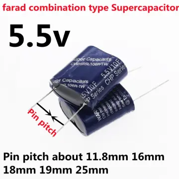 Super Capacitor Farad Combination Type 5.5V 0.5F 1F 2F 3.5F 4F 5F 7.5F 10F  15F