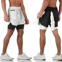 Fashionable Mens Running Shorts Quick-Drying Mesh Straight Crop Pants Fitness Sports Tights