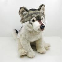 Coyote ตุ๊กตาหมา Plushie สีเทา,ของเล่นตุ๊กตาสุนัข Plushie รูปหมาป่าสีเทาน่ารักเหมือนจริงตุ๊กตาสัตว์จำลองตุ๊กตายัดไส้ Kawai ของขวัญของเล่นเด็ก