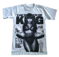 Nicki MInaj เสื้อยืด แขนสั้น เสื้อวง ฮิพฮอพ แร็ปเปอร์ คอกลม สกรีนลาย ผู้ชาย ผู้หญิง ย้อนยุค เสื้อยืดลําลอง พิมพ์ลายวง ร็อคเมทัล สไตล์วินเทจ