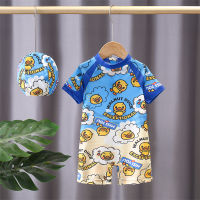 Childrens swimsuit summer 2023 new boys one-piece swimsuit baby boy Hawaii seaside holiday clothes