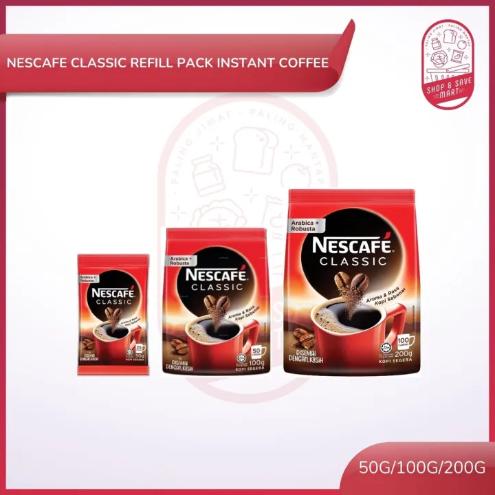 Nescafe Arabica & Robusta Blend Instant Coffee Classic Refill Pack
