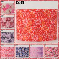 【CC】 NEW 50 yards Hot Sale flower ribbon printed grosgrain ribbons free shipping