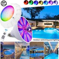 38W RGB Led Swimming Pool Light LED IP68 Waterproof Outdoor PAR38 UnderWater Ambient Light Pond Led Spotlight Party Decoration