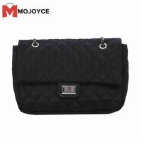 MOJOYCE Fashion Lattice Pattern Shoulder Commuter Tote Women Nylon Messenger Bags