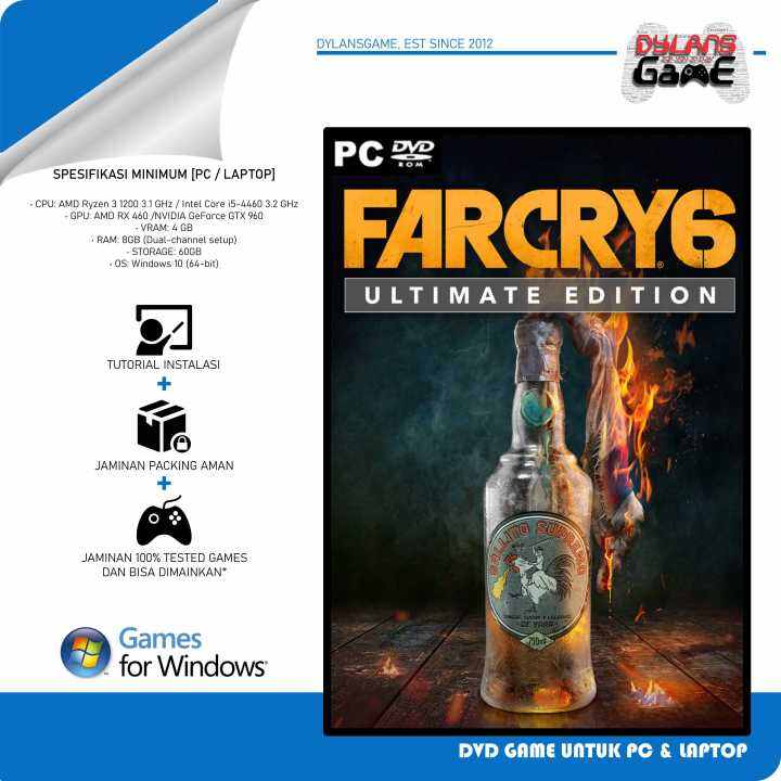 Far Cry 6 Utimate Edition PC Kaset Game PC Game Laptop Lazada