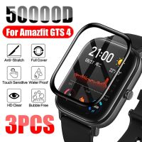 3D Curved Edge Film For HuaMi Amazfit GTS 4 GTS4 Full Cover Anti-Scratch Screen Protector For Amazfit GTS4 Huami GTS 4 Not Glass Wires  Leads Adapters