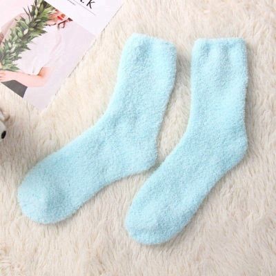 Women Winter Warm Soft Fluffy Bed Socks Lounge Fleece Sock